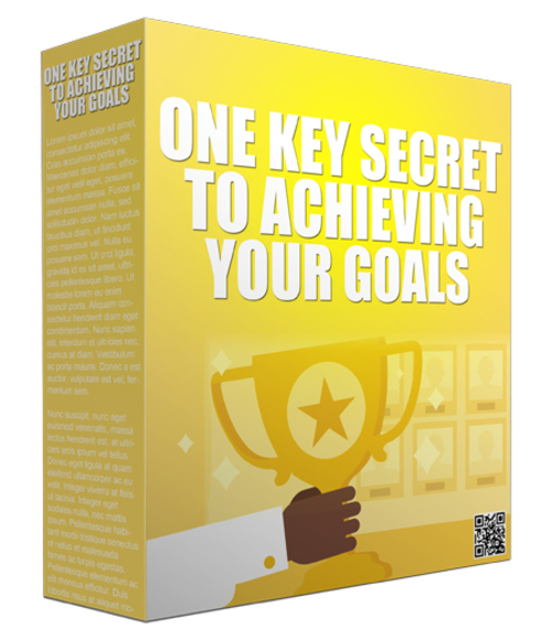 Product picture One Key Secret to Achieving Your Goals